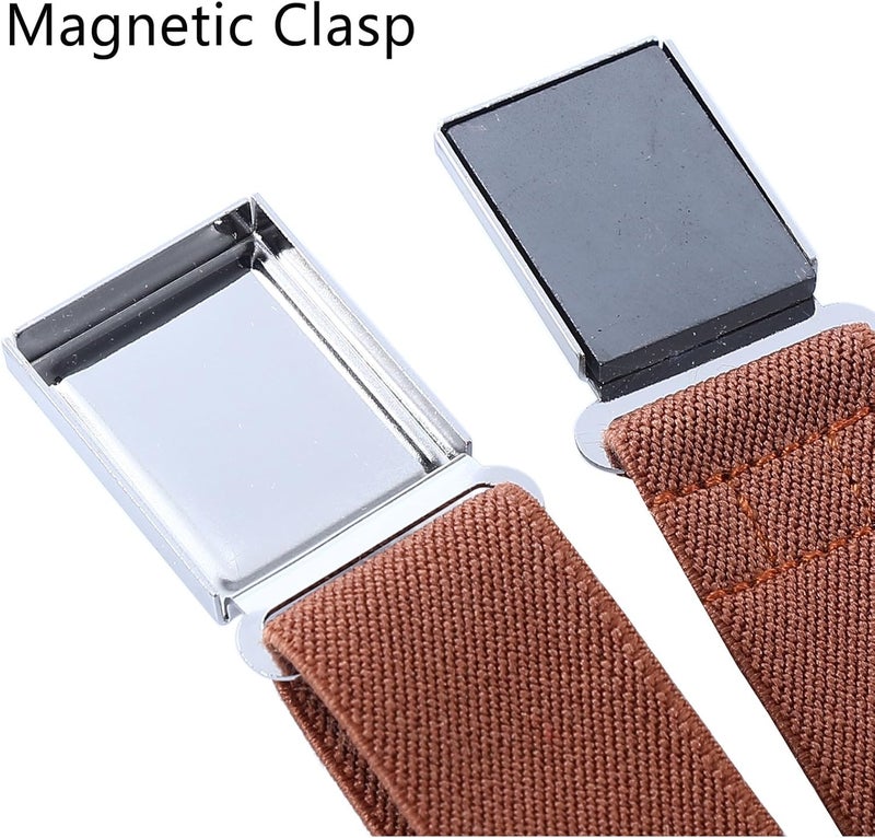 Kajeer Kids Boy Belt Magnetic Belts Adjustable Elastic Belt Magnetic Buckle for Boys Girls(4 PCS) - Image 2